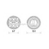 Сцепление вентилятора радиатора AVA QUALITY COOLING BWC392