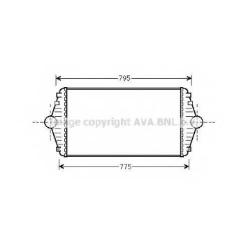 Интеркулер AVA QUALITY COOLING CN4086