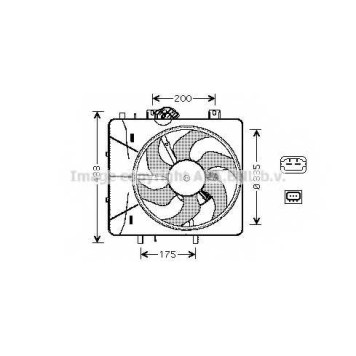 Вентилятор охлаждения двигателя AVA QUALITY COOLING CN7527