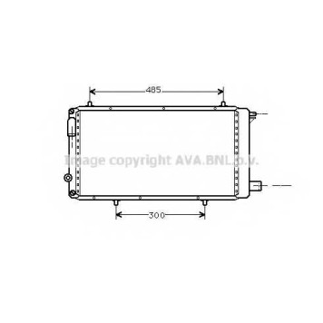 Радиатор охлаждения двигателя AVA QUALITY COOLING CNA2073