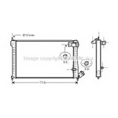 Радиатор охлаждения двигателя AVA QUALITY COOLING CNA2102