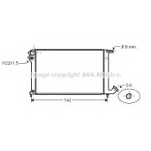 Радиатор охлаждения двигателя AVA QUALITY COOLING CNA2137