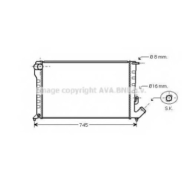 Радиатор охлаждения двигателя AVA QUALITY COOLING CNA2194