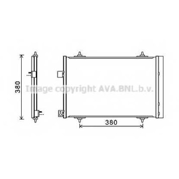 Конденсатор кондиционера AVA QUALITY COOLING CNA5274D