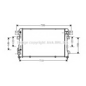 Радиатор охлаждения двигателя AVA QUALITY COOLING CR2011