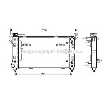 Радиатор охлаждения двигателя AVA QUALITY COOLING CR2029