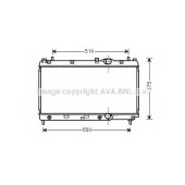 Радиатор охлаждения двигателя AVA QUALITY COOLING CR2031