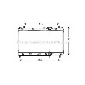 Радиатор охлаждения двигателя AVA QUALITY COOLING CR2031