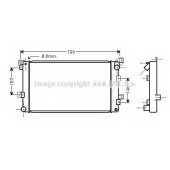 Радиатор охлаждения двигателя AVA QUALITY COOLING CR2033