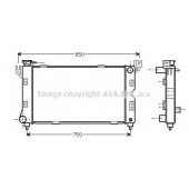 Радиатор охлаждения двигателя AVA QUALITY COOLING CR2085