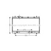 Радиатор охлаждения двигателя AVA QUALITY COOLING CR2087