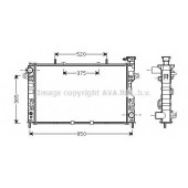 Радиатор охлаждения двигателя AVA QUALITY COOLING CR2117
