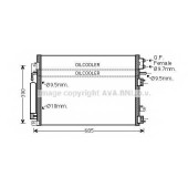 Конденсатор кондиционера AVA QUALITY COOLING CR5127D