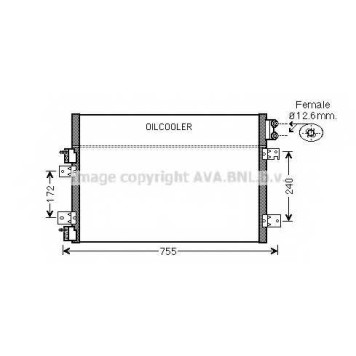 Конденсатор кондиционера AVA QUALITY COOLING CRA5113