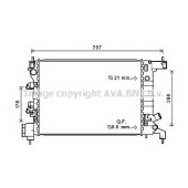 Радиатор охлаждения двигателя AVA QUALITY COOLING CTA2047