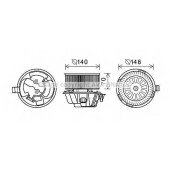 Электродвигатель вентиляции салона AVA QUALITY COOLING DA8012