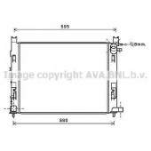 Радиатор охлаждения двигателя AVA QUALITY COOLING DAA2008