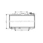 Радиатор охлаждения двигателя AVA QUALITY COOLING DN2092