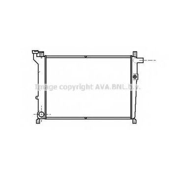Радиатор охлаждения двигателя AVA QUALITY COOLING DN2098