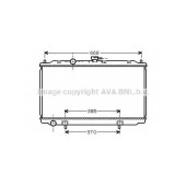 Радиатор охлаждения двигателя AVA QUALITY COOLING DN2217