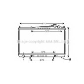 Радиатор охлаждения двигателя AVA QUALITY COOLING DN2232