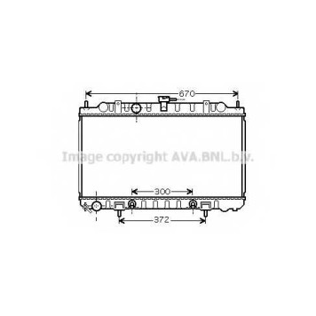 Радиатор охлаждения двигателя AVA QUALITY COOLING DN2289