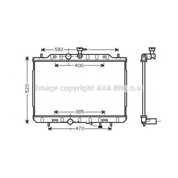 Радиатор охлаждения двигателя AVA QUALITY COOLING DN2292