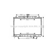 Радиатор охлаждения двигателя AVA QUALITY COOLING DN2293