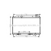 Радиатор охлаждения двигателя AVA QUALITY COOLING DN2295