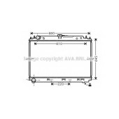 Радиатор охлаждения двигателя AVA QUALITY COOLING DN2296