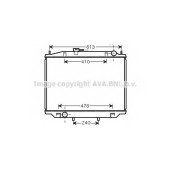 Радиатор охлаждения двигателя AVA QUALITY COOLING DN2300