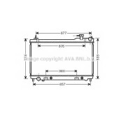 Радиатор охлаждения двигателя AVA QUALITY COOLING DN2304