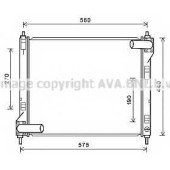 Радиатор охлаждения двигателя AVA QUALITY COOLING DN2354