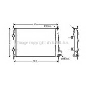 Радиатор охлаждения двигателя AVA QUALITY COOLING DN2361