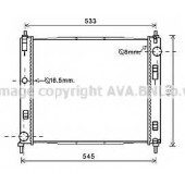 Радиатор охлаждения двигателя AVA QUALITY COOLING DN2385