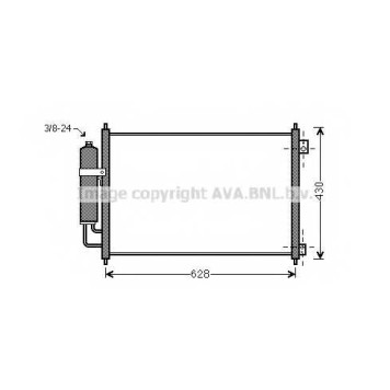Конденсатор кондиционера AVA QUALITY COOLING DN5328D