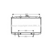 Радиатор охлаждения двигателя AVA QUALITY COOLING DNA2218