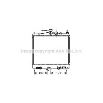 Радиатор охлаждения двигателя AVA QUALITY COOLING DNA2248