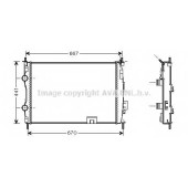 Радиатор охлаждения двигателя AVA QUALITY COOLING DNA2280