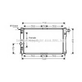 Радиатор охлаждения двигателя AVA QUALITY COOLING DW2010