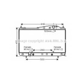 Радиатор охлаждения двигателя AVA QUALITY COOLING DW2055