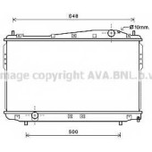 Радиатор охлаждения двигателя AVA QUALITY COOLING DW2136