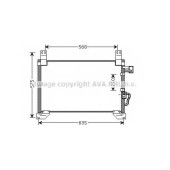 Конденсатор кондиционера AVA QUALITY COOLING DW5076