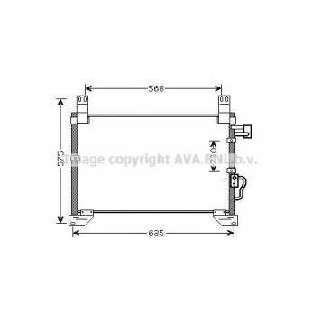 Конденсатор кондиционера AVA QUALITY COOLING DW5076
