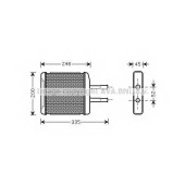 Радиатор отопления салона AVA QUALITY COOLING DW6059