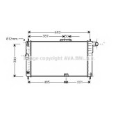 Радиатор охлаждения двигателя AVA QUALITY COOLING DWA2004
