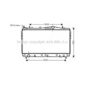 Радиатор охлаждения двигателя AVA QUALITY COOLING DWA2073