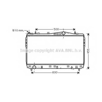 Радиатор охлаждения двигателя AVA QUALITY COOLING DWA2073