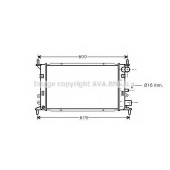Радиатор охлаждения двигателя AVA QUALITY COOLING FD2148