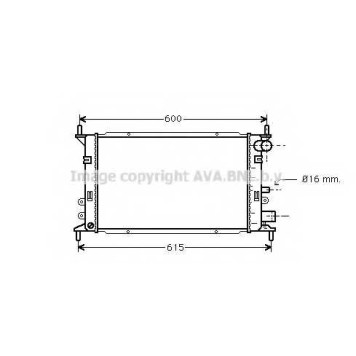 Радиатор охлаждения двигателя AVA QUALITY COOLING FD2148